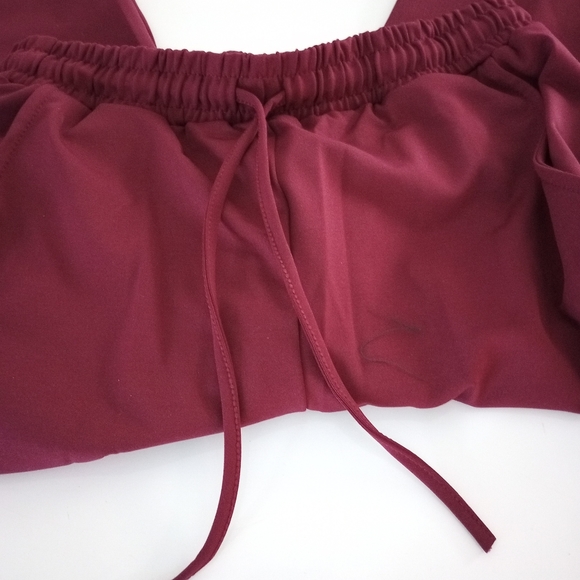Burgundy Wine Joggers - Picture 4 of 6